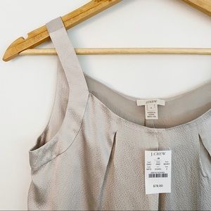 J. Crew Hammered Silk Tank